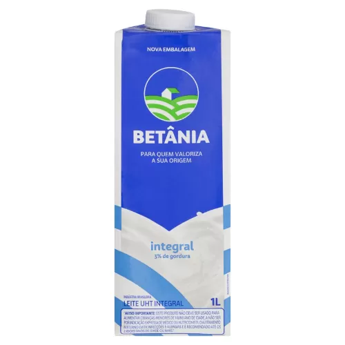 Leite betania integral caixa 1l supermercado verdurao heloisa sao raimundo nonato são raimundo nonato piaui piauí