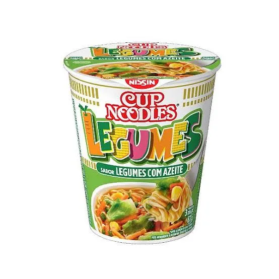 Nissin Cup Noodles sabor legumes 67g supermercado verdurao heloisa sao raimundo nonato são raimundo nonato piaui piauí